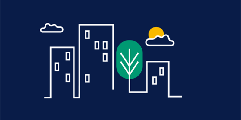 Illustration. Bostadsrättshus.