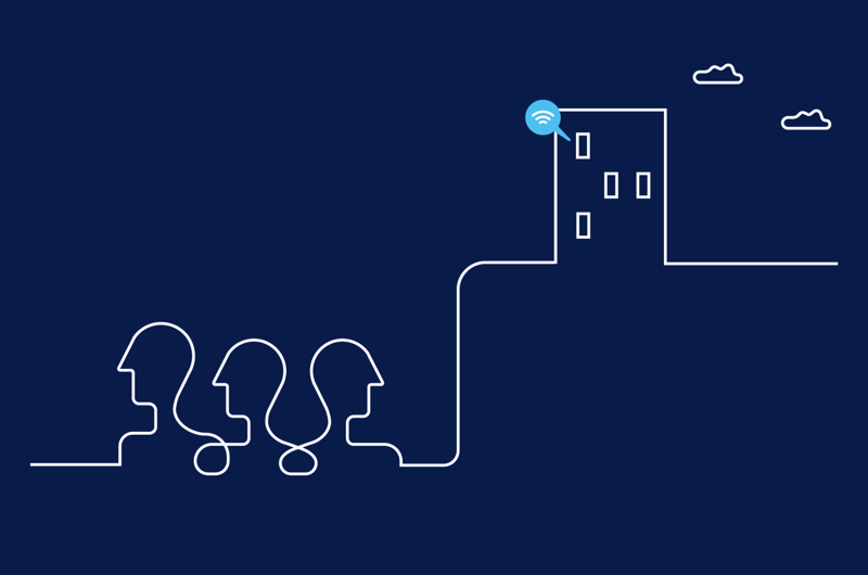 Illustration. Hybrid årsstämma i brf.