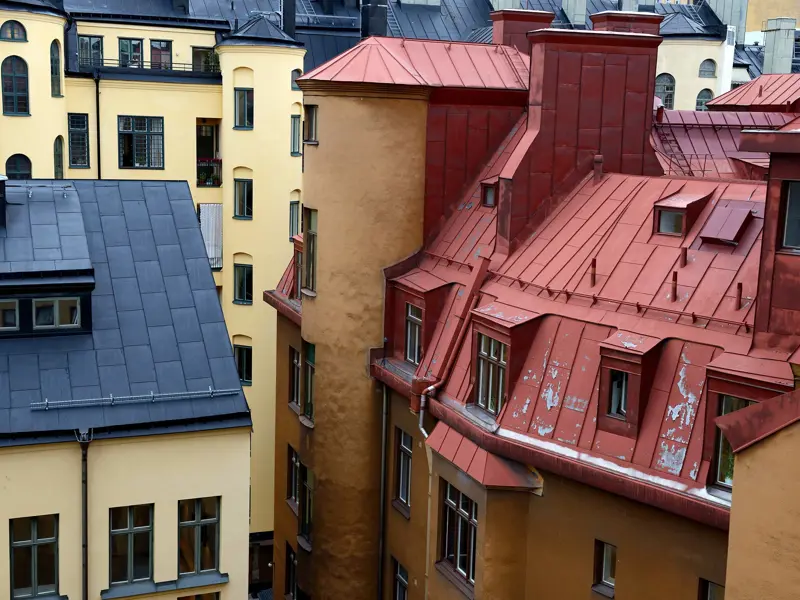 Fasader och tak till flerbostadshus av äldre slag
