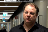 Markus Pålsson intervjuas i SVT